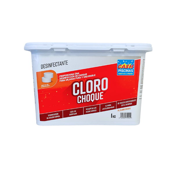 Cloro de choque CP 1kg en pastillas 20g