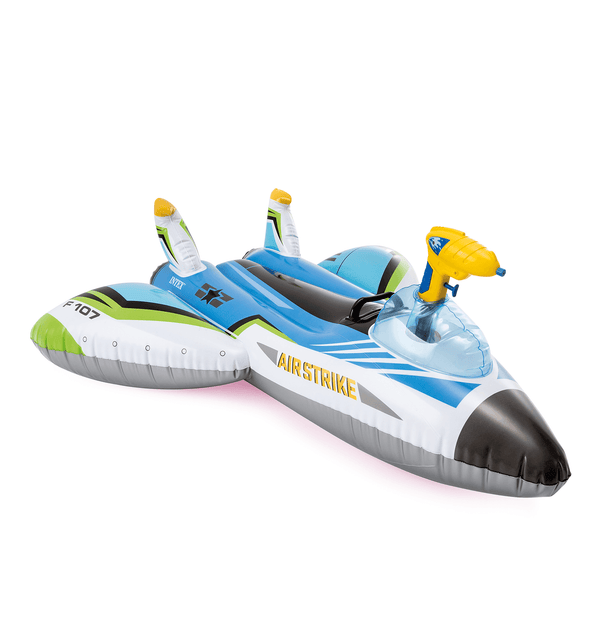 Colchoneta hinchable Intex avión con pistola de agua 57536