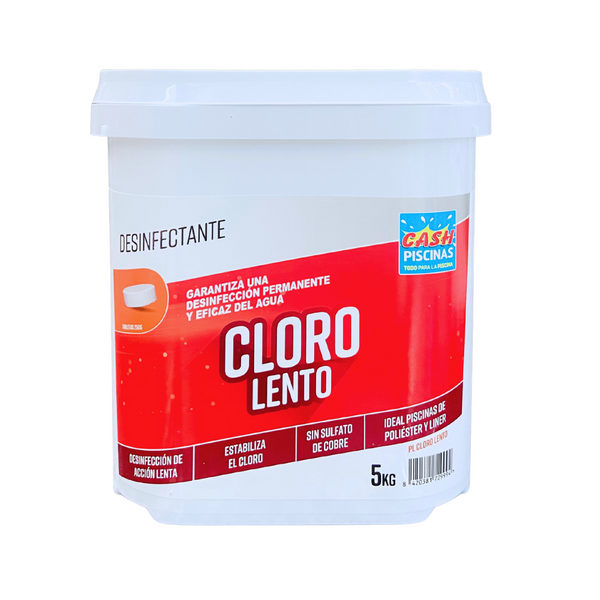 Cloro CP lento 5kg en tabletas 250g