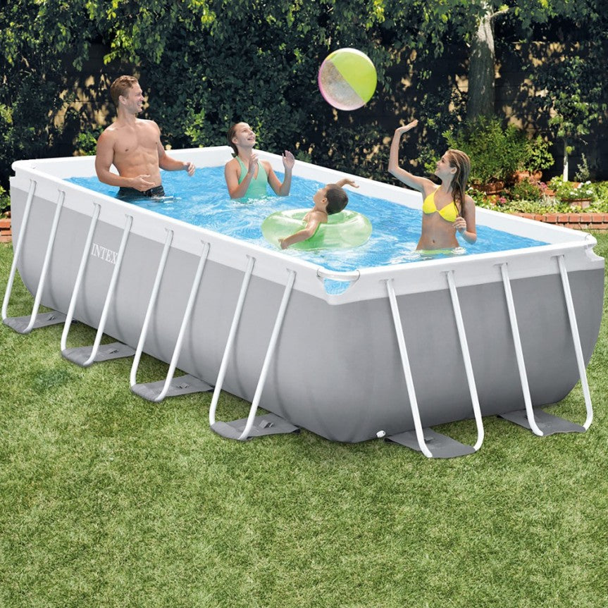Piscina rectangular Intex Prism 400x200x100 cm con depuradora