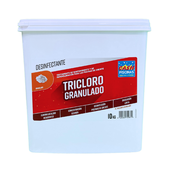 Cloro lento granulado CP 10kg - Tricloro