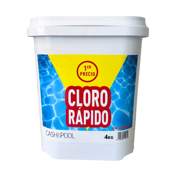 Cloro rápido granulado CP 4kg para piscina