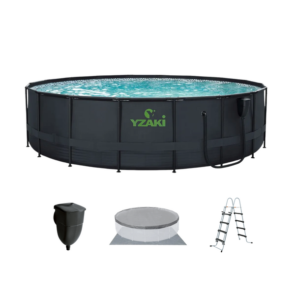 Piscina tubular Yzaki redonda ø549x132 cm (sin depuradora)