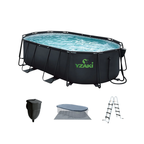 Piscina tubular Yzaki ovalada 488x305x122 cm (sin depuradora)