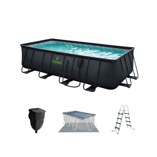 Piscina tubular Yzaki rectangular 549x274x132 cm (sin depuradora)