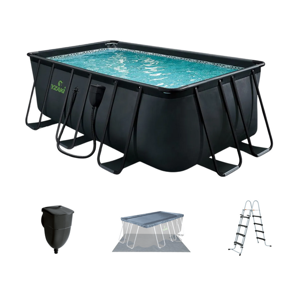 Piscina tubular Yzaki rectangular 400x200x122 cm (sin depuradora)