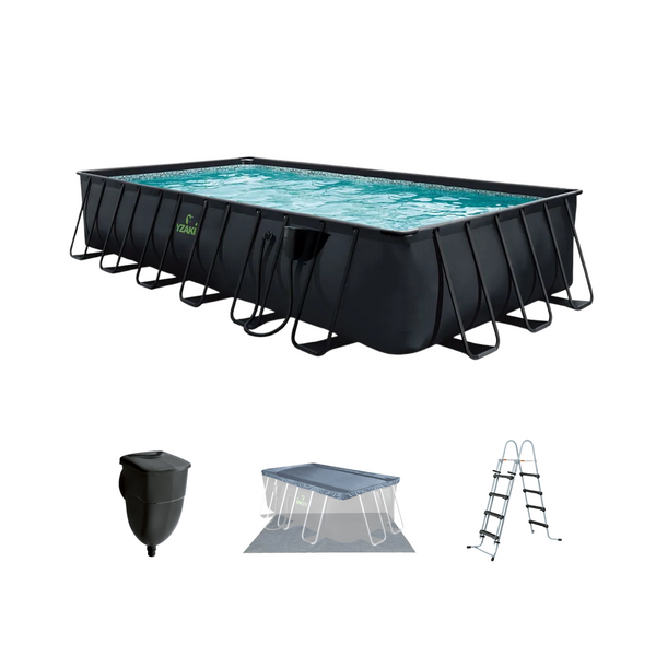 Piscina tubular Yzaki rectangular 732x366x132 cm (sin depuradora)