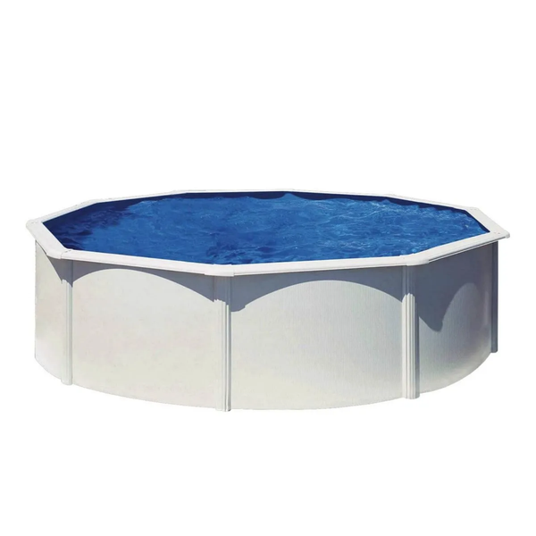 Piscina de acero O'BYA blanca redonda ø4.60x1.20 m