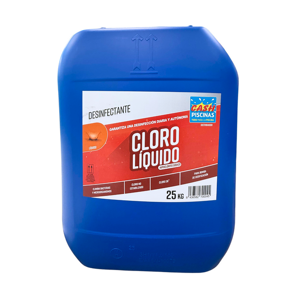 Cloro CP líquido 20l (23kg) para piscina